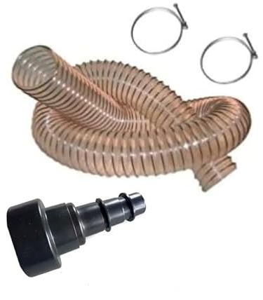 Tuyau flexible professionnel, Lg 3 m .Diam.100 mm, Antistatique Polyuréthane PU acier cuivré + 2 colliers de serrage + 1 manchon réducteur TAD100
