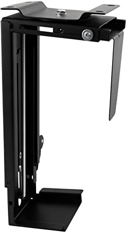 Imstande PC Rechner-Halterung für Schreibtisch | hold-b | stufenlos breitenverstellbar höhenverstellbar | Computer Gehäuse Halter unter Tisch PC-Rack