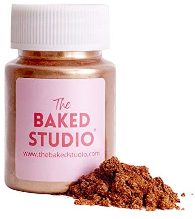 The Baked Studio - Original Edible Glitter Lustre Dust for Cake Decorating (Copper Rose 15g)