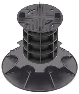 Jardinex Parcela Terraza Losa ajustable 17-20 cm - Negro