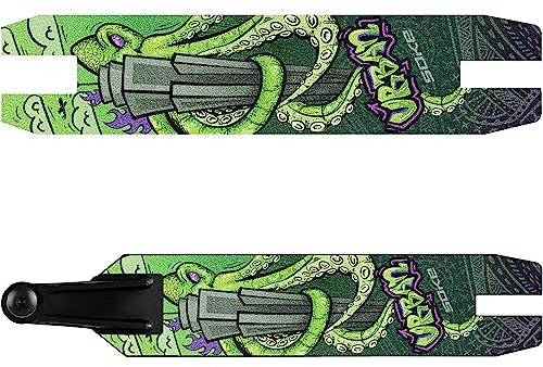 SOKE Evo Octopus Griptape für Performance Scooter - Verbesserter Grip - Performance Scooter Griptape - Fancy Graphics - Abmessungen 10,4 x 47 x 1 cm