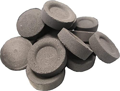 Premium Instant Shisha-Kohlen – 10 Rollen Holzkohle, 10 Tabletten pro Rolle, langsam brennend (100 Sofortkohle)