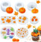 8 Stück Silikonformen Gießformen Herbst,3D Kürbis Silikonform Kerzen,Kürbis Epoxidform,silikon gießform kürbis,Ahornblatt Harz Formen,für Herbsternte,Halloween,Thanksgiving DIY Basteln Dekoration