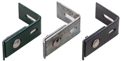 Wandanschlusswinkel Set 4X | Anthrazit | Mattenverbinder | Zaun | Doppelstabmattenzaun | Winkel Anthrazit