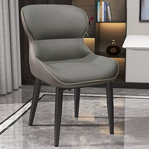 Lederstühle für Esszimmer, Küche, Beistellstühle, Stoffsessel, stilvolle Wannen-Akzentstühle mit Metallbeinen, gepolsterter Sitz für Wohnzimmer/Küche/Thekenlounge/Stil 1