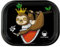 LAZY KING Rolling Tray klein - Drehunterlage - 18 x 14 cm - Rolltablett - Mischschale - Dreh Tablett Aus Metall - Hochwertiger Druck