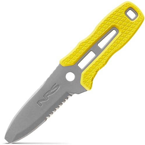 NRS Edelstahl Bootsmesser Pilot Knife 18,4cm Gelb