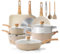 SENSARTE Ceramic Cookware Sets, Pots and Pans Set Nonstick, 20-Piece Induction Cookware, Non-toxic Healthy Non Stick Kitchen Cooking Set with Stay-Cool Handles, PFAS PTFE PFOA PFOS Free