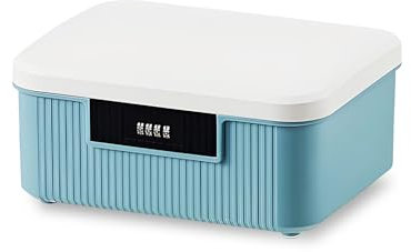 Elprico Boite de Rangement Medicament, 9 L Mot de passe double couche mini coffre fort, boîte à médicaments verrouillée pour la cuisine, l'école et le bureau