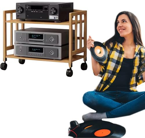 Audio rack hifi regal Modern Medienaufbewahrungsschrank/ AV-Medienständer, Wohn-/ Spiel-/ Aufnahmeraum DVD-DVR-Komponentenregal/ Audio/Video-Aufbewahrungsregal, Für DVD-Player/ Kabelboxen/ Spielekonso