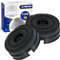 2 Stück Aktivkohlefilter für Dunstabzugshaube 142 x 48 mm Typ 58 mit dem Originalcode 112.0016.755 484000008782 für Whirlpool 405537469/0 für Electrolux CFC00936 für Elica - MONTERAL