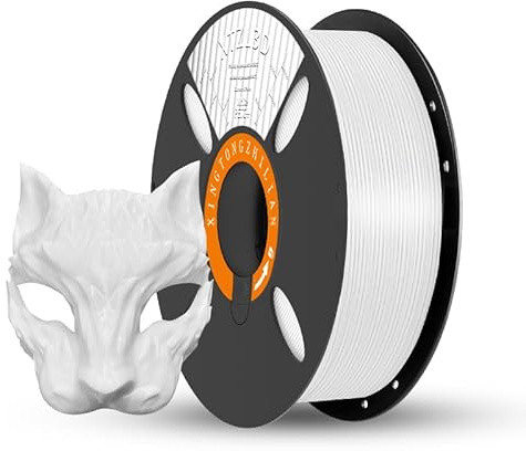 Rapid PETG Filament 1.75mm White 1KG, High Speed 600mm/s 3D Printer Filament Dimensional Accuracy +/- 0.02 mm, 1kg Spool(2.2lbs) Fits for Most FDM 3D Printers