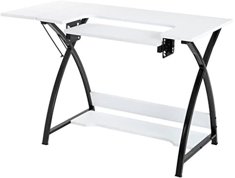 KCUZO Sewing Machine Desk Computer Desk - White