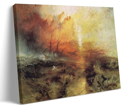 WANGLIDD Joseph Mallord William Turner, Leinwandbild, dekorativ, Schlafzimmer, modernes Zuhause, Kunstdruck, Rahmen, 50 x 75 cm