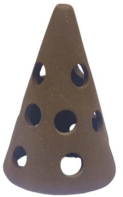 Generisch Garnelen CPO Höhle/Versteck aus Ton | Deko Kegel mit Löcher 6,8cm für Aquarium & Terrarium