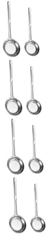 TOPBATHY 4 Juegos Colador Cucharón De Colar Residuos De Cocina Desnatador De Aceite Skimmer De Aceite De Acero Inoxidable Cucharada De Pasta Escurridor Para Cocinar Silver 2 Piezas * 4