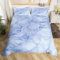 feelingyou Blue Marble Duvet Cover,Kids Watercolor Glitter Bedding Set,Marble Aesthetic Comforter Cover for Boys Girls Room Decor,Abstract Bedspread Cover Single Size with 1 Pillow Case(No Comforter)
