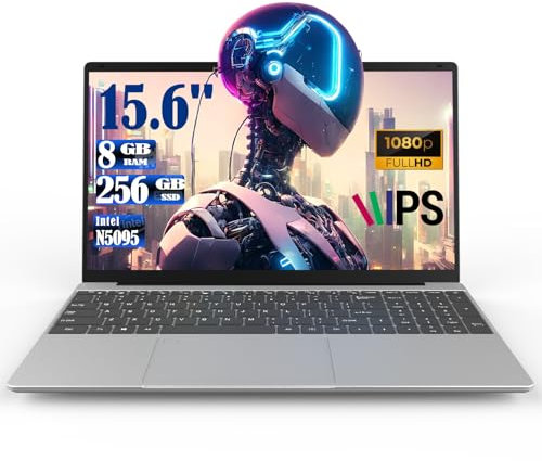 MTWZMM 15.6 Inch Backlit Keyboard Laptop, DDR4 8GB SSD 256GB, Celeron N5095(Up to 2.9GHz), Bluetooth 4.2, WiFi, USB 3.0, Webcam, HDMI, Card Reader, Ultral Light Laptop for Students and Business