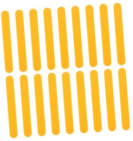 BEBEMOKO 20pcs Ergonomic Pediatric Tongue Spatula Plastic Tongue Depressors for Oral Exams Cleaning Training