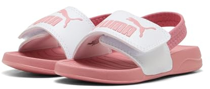 PUMA Kinder Popcat 20 Backstrap Sandalen 27, White Wild Pink