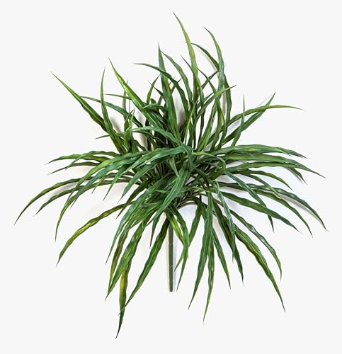 artplants.de Deko Schilfgras KATHALEA auf Steckstab, crossdoor, grün, 35cm | Künstlicher Schilf