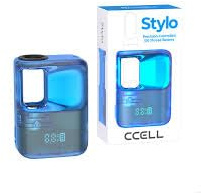 CCELL STYLO 510 Thread Battery, Blue, 290mAh Capacity, USB-C Charging, precsion heat temp control Compatible with CBD and Thick Oil Cartridges -no nicotine (blue)