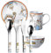 Kinderset Moema MIT Gravur (z.B. Namen) 7tlg. von Puresigns inkl. Namensgravur auf der Kinderbesteck-Rückseite, Taufgeschenke für Mädchen & Jungen