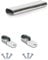 Oval Rail Wardrobe Polished Chrome Hanging Tube Metal Closet Organizer Cut to Size + END SUPPORTS and SCREWS by MKGT® (1400mm (1.4m) ~55.1″)