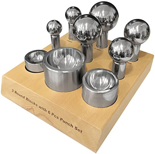 Jewellers Tools Cupola Set 9 Stück 50–60 mm Kuppelformblock für Uhren, Schmuck, Handwerkzeug