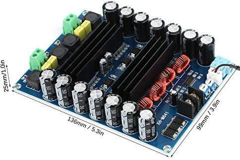 TPA3116D2 DC 12-24V 150W + 150W Carte d'amplificateur audio Batterie double canal Carte d'amplificateur de haute puissance Sortie stéréo Carte d'amplificateur numérique avec amplificateur