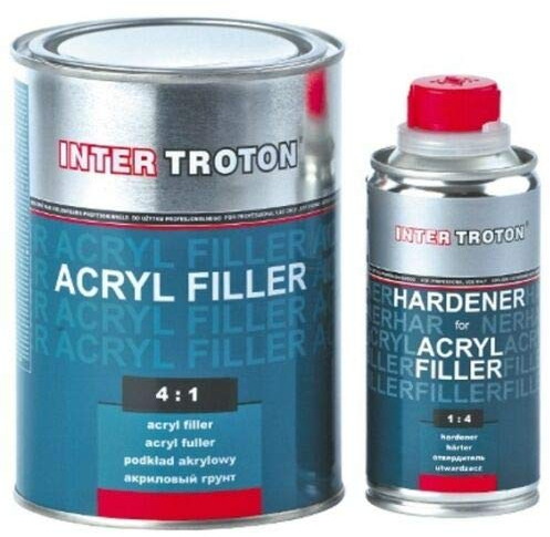 Troton 1L HS Grundierung Weiß 4:1 2K Acryl Füller Primer Filler + Härter
