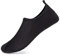HMIYA Badeschuhe Strandschuhe Wasserschuhe Aquaschuhe Schwimmschuhe Surfschuhe Barfuß Schuhe für Damen Herren(Schwarz Gebürstet,42-43 EU)