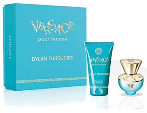 VERSACE Pour Femme Dylan Turquoise Set Für Damen (EDT 30ml + Köpergel 50ml)