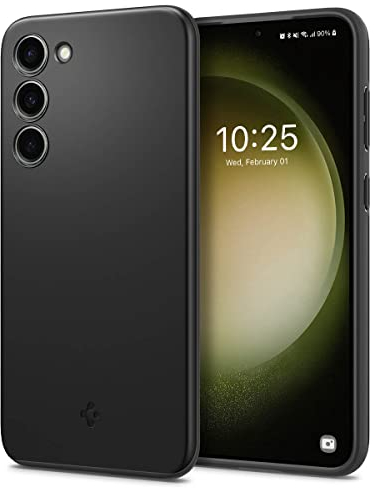 Spigen Thin Fit Hülle Kompatibel mit Samsung Galaxy S23 5G -Schwarz