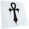 Kiwistar - Autoaufkleber - Mattschwarz - 19x10cm Gothic Ankh - Heckscheibe Auto Aufkleber wetterfest für Kfz LKW Mofa Truck - Sticker außen selbstklebend Tuning Zubehör für Fenster Fahrzeug Scheibe