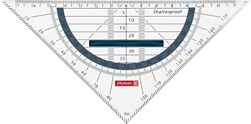BRUNNEN Geometrie-Dreieck Colour Code 16 cm Denim