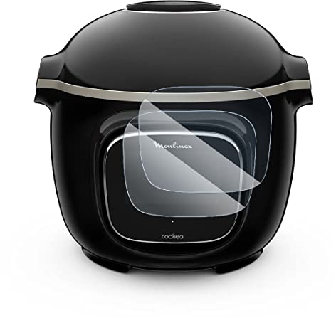 KARYLAX - Protector de pantalla de cristal nano flexible irrompible, dureza 9H, 100% transparente para robot de cocina Moulinex Cookeo Touch Wifi [Pack x2]