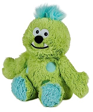 Warmies Plush Green Monster Microwavable Weighted Teddy with French Lavender Scent, Hot or Cold for Cool Relaxation and Warm Relief