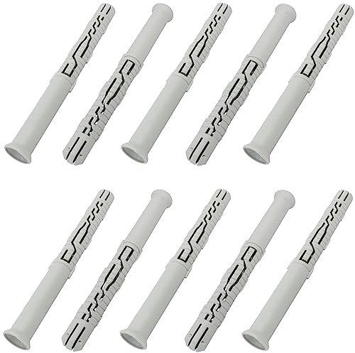 AERZETIX - C67091-10 Stück Universaldübeln Ø12x120 mm mit abgeschrägtem/gefrästem kragen - aus polyamid - mauerwerk befestigung beton ziegelstein parpaing gebäude schrauben construction