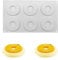QIUMING Silikon Runde Spirale Silikonform Flach Form Silikonformen Zum Backen Spiralform Silikonform Spiral Kuchenform Schnellentriegelung für Kuchen Gelee Muffins Pudding Cake (B)
