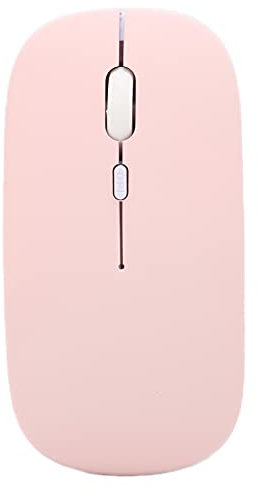 Wireless Mouse, Slim Bluetooth Wireless Mouse Portable Mobile Mouse Optical Cordless Mouse with 3 Adjustable DPI Small Flat Mice for Laptop Pc Desktop(Pink)