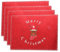 KAMACA 4er Set Tischsets/Platzsets Platzmatten Rentier aus Filz abwaschbar & rutschfest Eyecatcher für Winter Advent Weihnachten Größe 30x40 cm (4er Set Filz Rentier ROT)