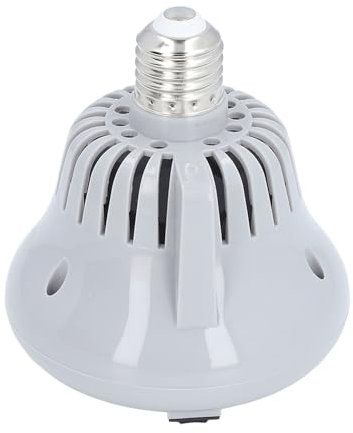 Lampada Riscaldante per Pollaio E27 Temperatura Regolabile Sovraccarico Proteggi Lampada Riscaldante per Animali Domestici per Anatre Pollame Rettili Barbuti (GREY)