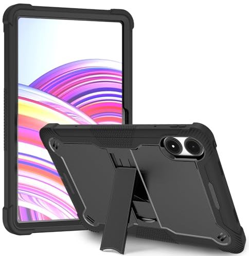 Vakarey pour Xiaomi Redmi Pad Pro Coque Enfants Antichoc,Housse Étui Tablette pour Redmi Pad Pro 12.1 Pouces 2024,Noir