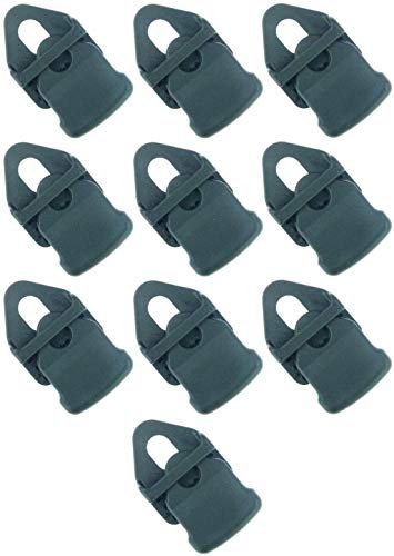 10 x Holdon® MINI Clip Schwarz - Klammer Klemme Befestigungsöse für Banner, Zelt, Planen, Molton - BO-Camp/Isabella