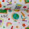 Stoff Einschulung weiß - 12,00 EUR/m - 100% Baumwolle - Zuckertüte für die Einschulung nähen