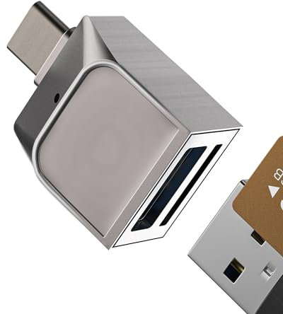 USB C OTG Micro SD Card Reader Adapter 2-in-1 USB 3.0 Port TF Memory Stick for iPhone16 15 for iPad Pro Android Camera Compatible for Samsung Device Storage Laptop for iPad Multi-Port Type C Converter