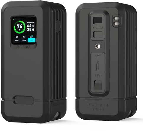 Silicone Case for Anker Power Bank 200w, Skin-Friendly Anti-Lost Protective Power Case for Anker Power Bank 20,000mAh with Sim Card, Card Pin Storage Slot, Black