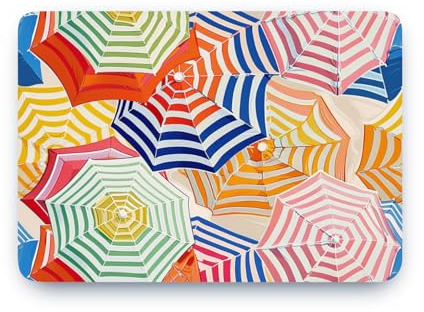 Hülle Kompatibel mit MacBook Pro13.3 in A1706/A1708/A1989, Bunte Sonnenschirme Muster Ultradünne Hartschale Schutzhülle Kompatibel mit MacBook Pro13.3