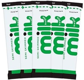 25 x Long Life Semi Skimmed UHT Milk Stick Sachets – 10ml Single Portions – No Fridge Needed – Ideal for Tea, Coffee, Travel, Offices, Hotels & On-the-Go – WoodzyCo Exclusive